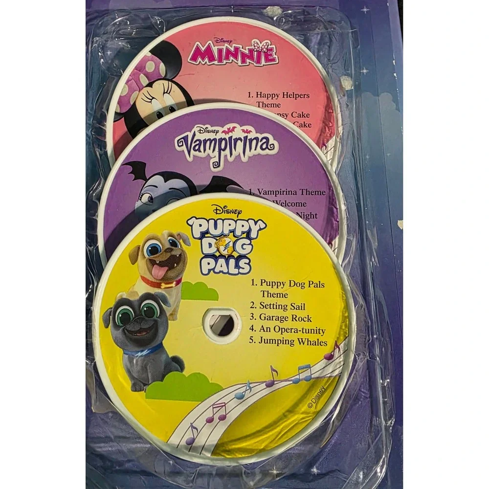Disney Junior Music Player Storybook Minnie Vampirina Puppy Dog Pals 15 Tunes